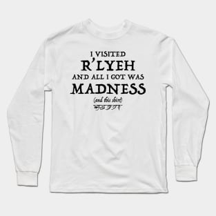 R'lyeh souvenir (black) Long Sleeve T-Shirt